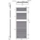 Tissino Hugo2 Standard Element Electric Towel Rail - Arabica - Image 8