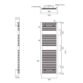 Tissino Hugo2 Standard Element Electric Towel Rail - Arabica - Image 9