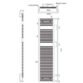 Tissino Hugo2 Standard Element Electric Towel Rail - Arabica - Image 10