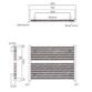 Tissino Hugo2 Standard Element Electric Towel Rail - Arabica - Image 11