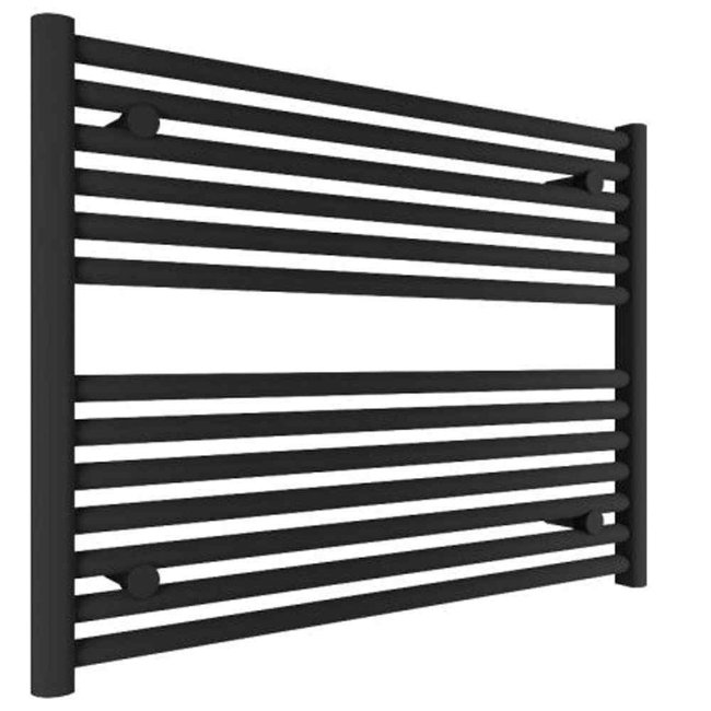 Tissino Hugo2 Standard Element Electric Towel Rail – Matt Black - 600mm X 800mm