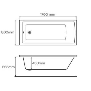 Tissino Lorenzo Single Ended Bath - White - Image 5