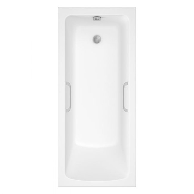Tissino Lorenzo Single Ended Bath With Grips – White - 1700mm X 700mm