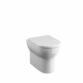 Tissino Nerola Rimless Back To Wall Toilet And Wrapover Seat, Chrome - White