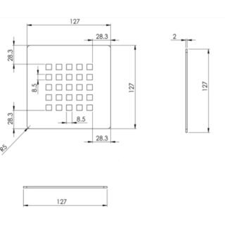 Tissino Giorgio2 Coloured Grate - Brushed Brass - Image 2
