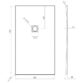 Tissino Giorgio2 Rectangular Shower Tray - Grey Slate - Size Option - Image 21
