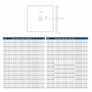 Tissino Giorgio2 Rectangular Shower Tray - Black Slate - Size Option - Image 21