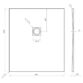 Tissino Giorgio2 Rectangular Shower Tray - Grey Slate - Size Option - Image 26