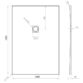 Tissino Giorgio2 Rectangular Shower Tray - Grey Slate - Size Option - Image 45