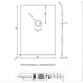 Tissino Giorgio2 Rectangular Shower Tray - Grey Slate - Size Option - Image 2