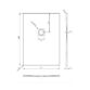 Tissino Giorgio2 Rectangular Shower Tray - Grey Slate - Size Option - Image 4