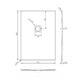 Tissino Giorgio2 Rectangular Shower Tray - Grey Slate - Size Option - Image 5
