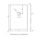 Tissino Giorgio2 Rectangular Shower Tray - Grey Slate - Size Option - Image 6