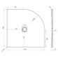 Tissino Giorgio2 Quadrant Shower Tray - Grey Slate - Size Option - Image 4