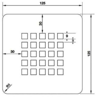Tissino Giorgio2 Shower Waste Grate For Giorgio 2 Shower Trays - Black Slate - Image 2