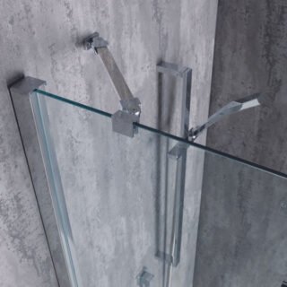 Tissino Messina Double Panel Rectangular Bath Screen - 1500mm High - Image 4