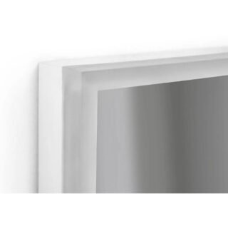 Tissino Valenza Square Front Lit Illuminated LED Mirror With De-mister Triple Touch - 600mm x 600mm - Image 3