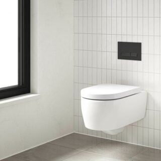 Tissino Velino Rimless Short Projection Wall Hung Toilet With Soft Close Seat And Hinges - White - Image 3