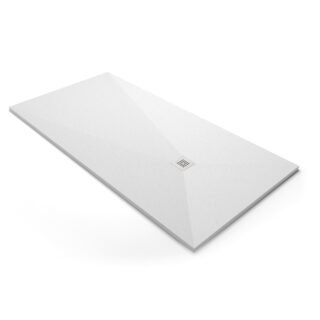 Acquabella Base Slate Square Shower Tray - Blanco - Size Options - Image 4