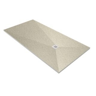 Acquabella Base Slate Square Shower Tray - Crema - Size Options - Image 4