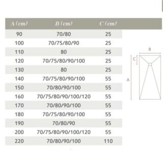 Acquabella Base Slate Shower Tray - Ink - Size Options - Image 4