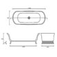 Bc Designs Aurelius Freestanding Double Ended Bath - 1740mm x 760mm - Image 5