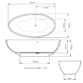 Bc Designs Gio Freestanding Double Ended Bath - 1645mm x 935mm - Image 6