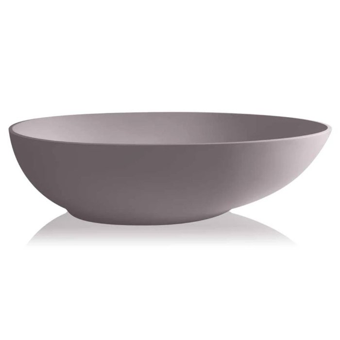 Bc Designs Gio Freestanding Double Ended Bath – 1645mm x 935mm - Satin Rose