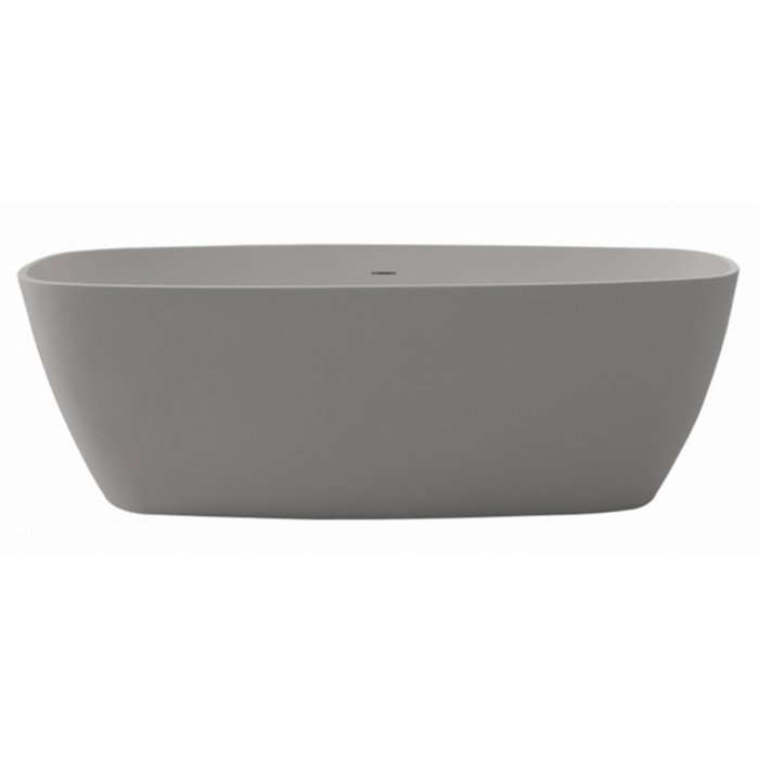 Bc Designs Vive Freestanding Double Ended Bath – 1610mm x 750mm - Industrial Grey