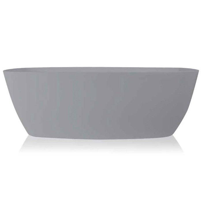 Bc Designs Vive Freestanding Double Ended Bath – 1610mm x 750mm - Powder Grey