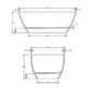 Bc Designs Esseta Freestanding Double Ended Bath - 1510mm x 760mm - Image 8