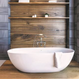 Bc Designs Crea Freestanding Double Ended Bath - 1665mm x 780mm - Image 3