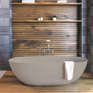 Bc Designs Crea Freestanding Double Ended Bath - 1665mm x 780mm - Image 12