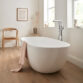 Bc Designs Crea Freestanding Double Ended Bath - 1665mm x 780mm