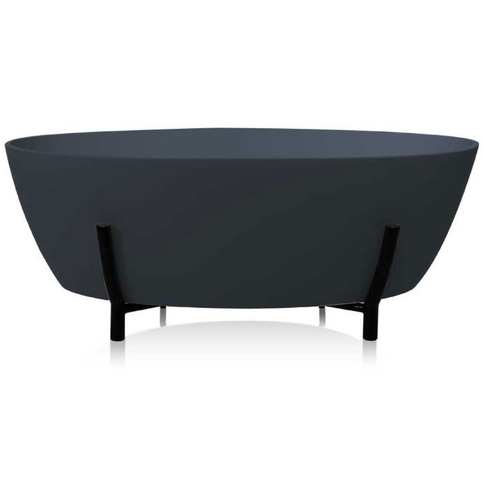 Bc Designs Essex Freestanding Double Ended Bath – 1510mm x 760mm - Gunmetal