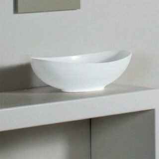BC Designs Kurv 360mm Sit-On Countertop Basin - Image 2