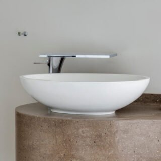 BC Designs Tasse 345mm Sit-On Countertop Basin - Image 2