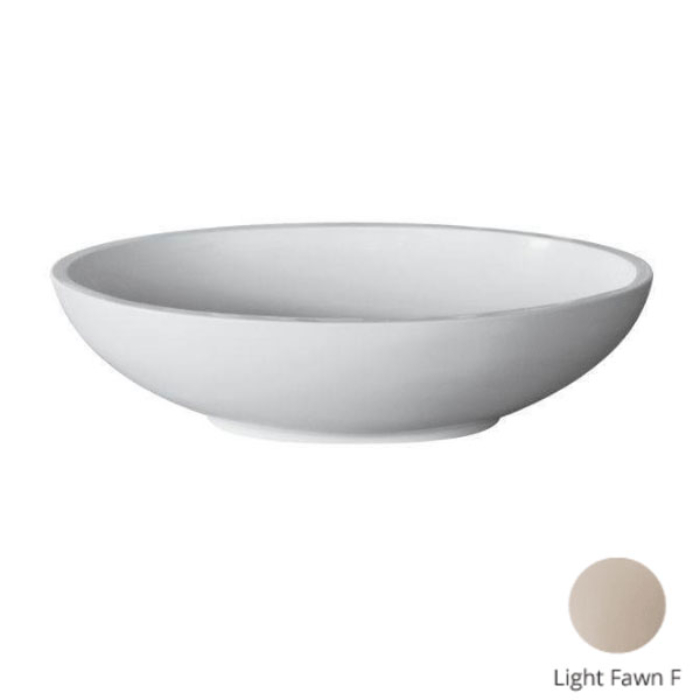 BC Designs Tasse 345mm Sit-On Countertop Basin - Light Fawn