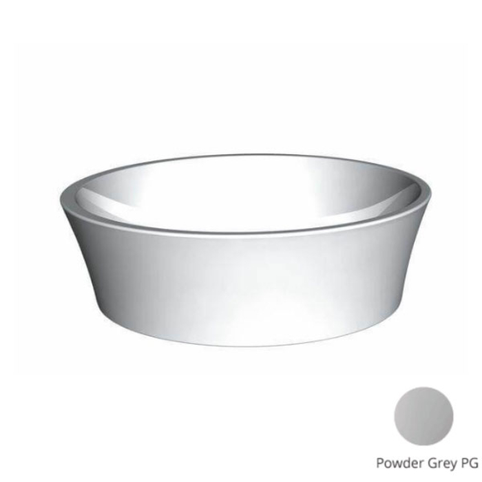 BC Designs Delicata 450mm Sit-On Countertop Basin - Powder Grey