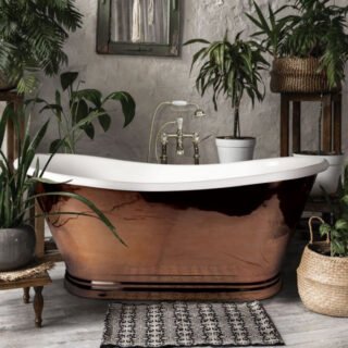 Bc Designs Freestanding Double Ended Boat Bath - 1700mm x 725mm - Image 2