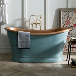 Bc Designs Freestanding Double Ended Boat Bath - 1500mm x 725mm - Image 8