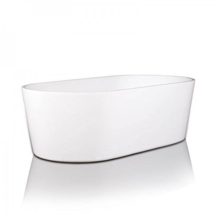 BC Designs Viado Freestanding Double Ended Bath with Waste – Gloss White - 1780mm X 800mm
