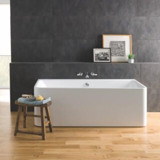 BC Designs Murali Freestanding Double Ended Bath - 1720mm x 740mm - Gloss White - Image 2
