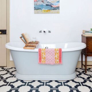 Bc Designs Freestanding Double Ended Boat Bath - Gloss White - Image 4