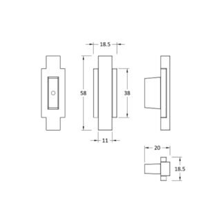 BC Designs Victrion Furniture Handles - Set of 2 - Image 2