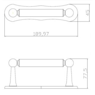 BC Designs Victrion Dog Bone Toilet Roll Holder - Image 3