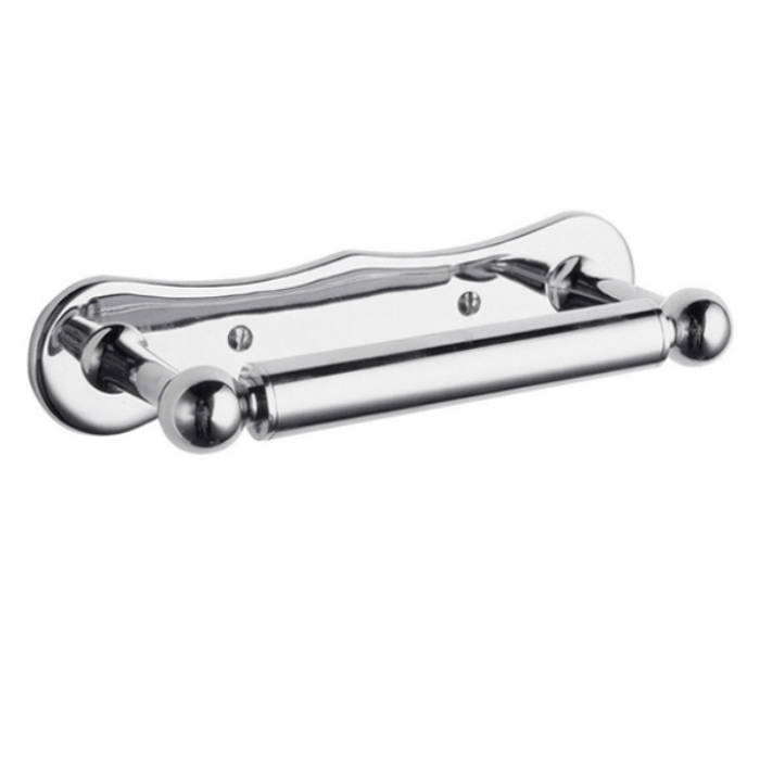 BC Designs Victrion Dog Bone Toilet Roll Holder - Chrome