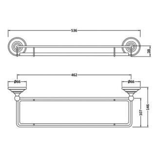 BC Designs Victrion Gallery Shelf - Image 3