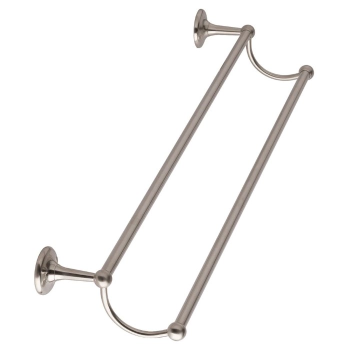 BC Designs Victrion Double Towel Rail - Brushed Nickel