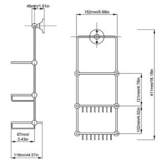 BC Designs Victrion Shower Tidy - Image 2